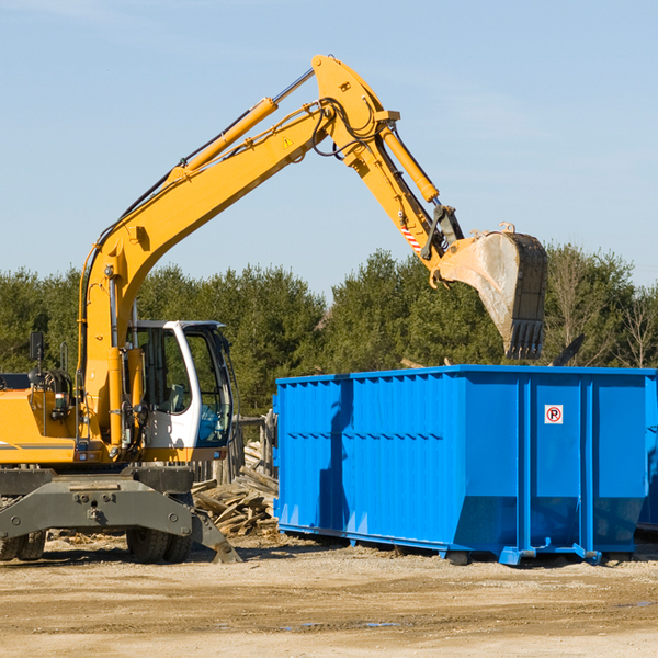 are there any restrictions on where a residential dumpster can be placed in Delavan Lake WI